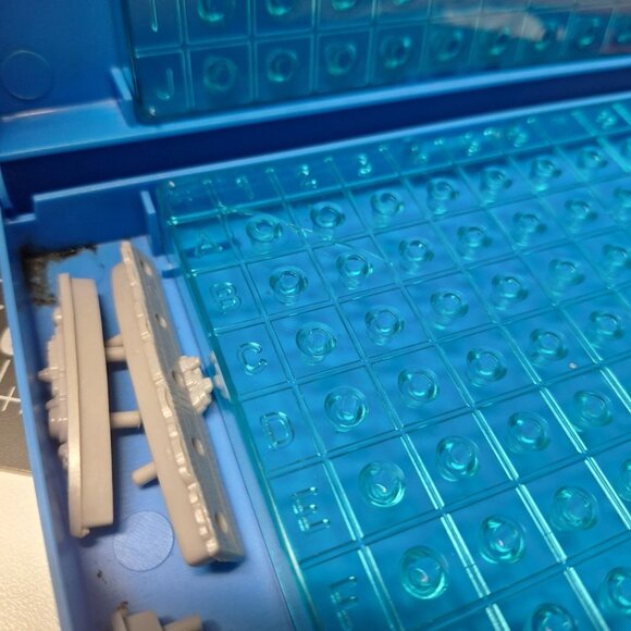 1970s Battleship Replacement Pieces Blue Boats Pegs Travel‎ Aircraft Carrier - Picture 5 of 6